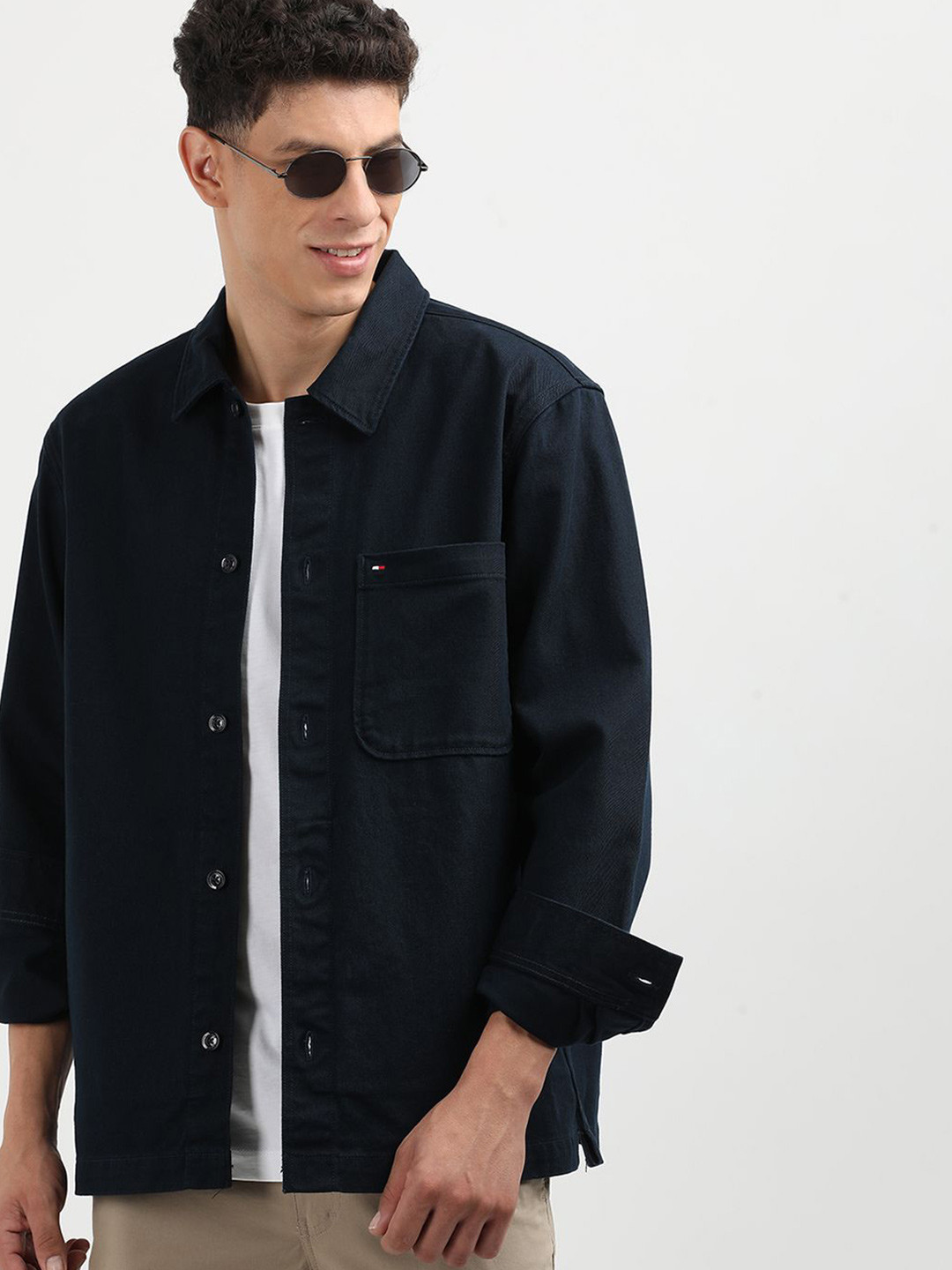 

Tommy Hilfiger Men Opaque Casual Shirt, Blue