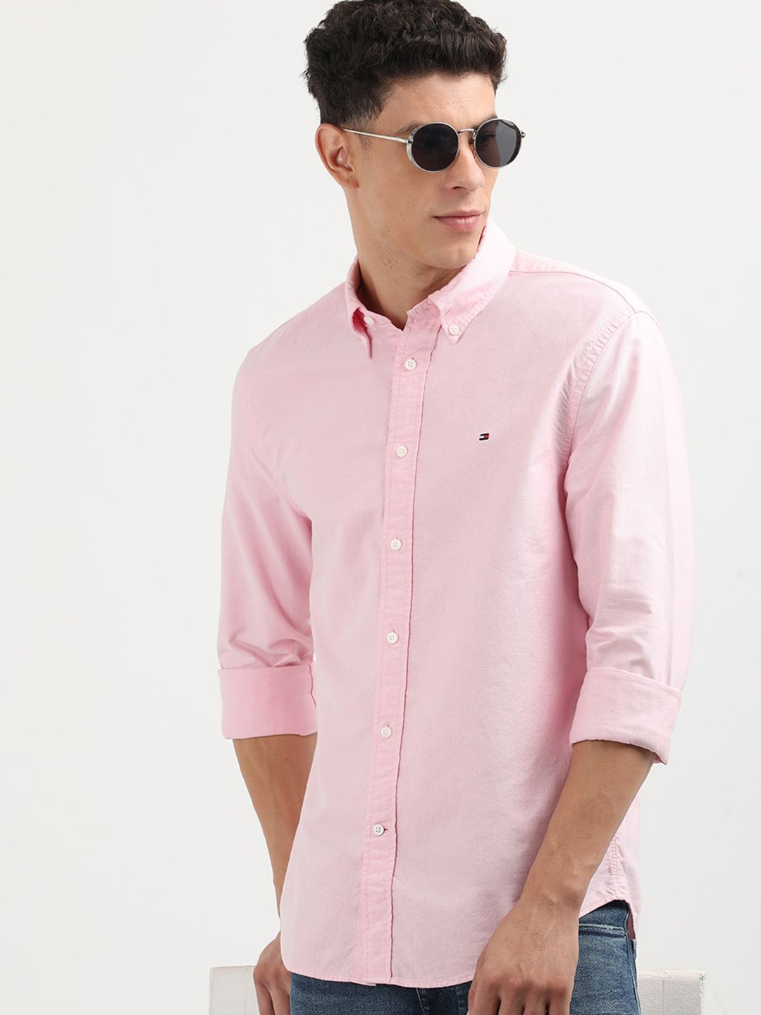 

Tommy Hilfiger Men Opaque Casual Shirt, Pink