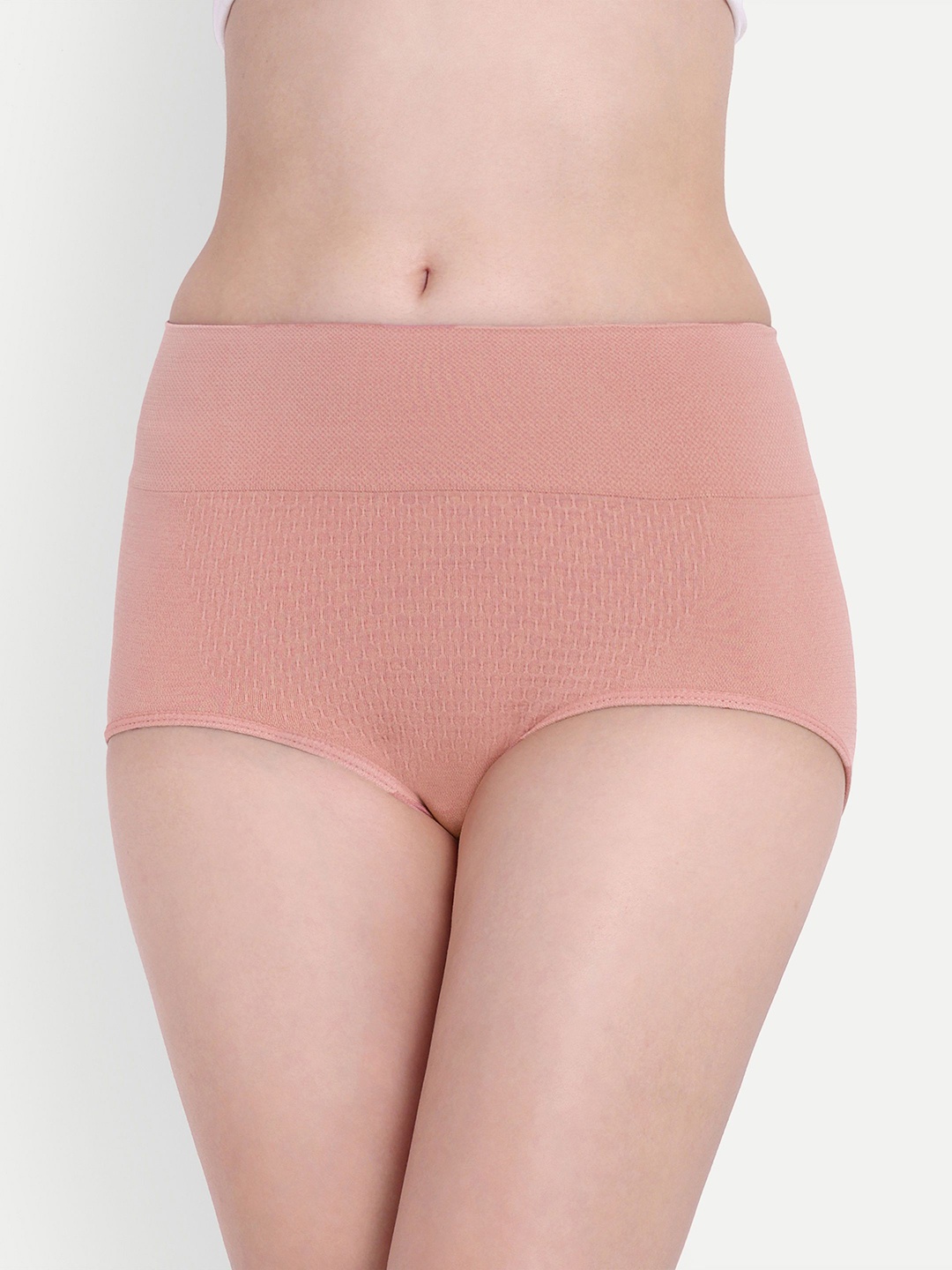 

Taslar Waist Shapewear With Anti Rolling Strip Tummy Control Tucker, Pink