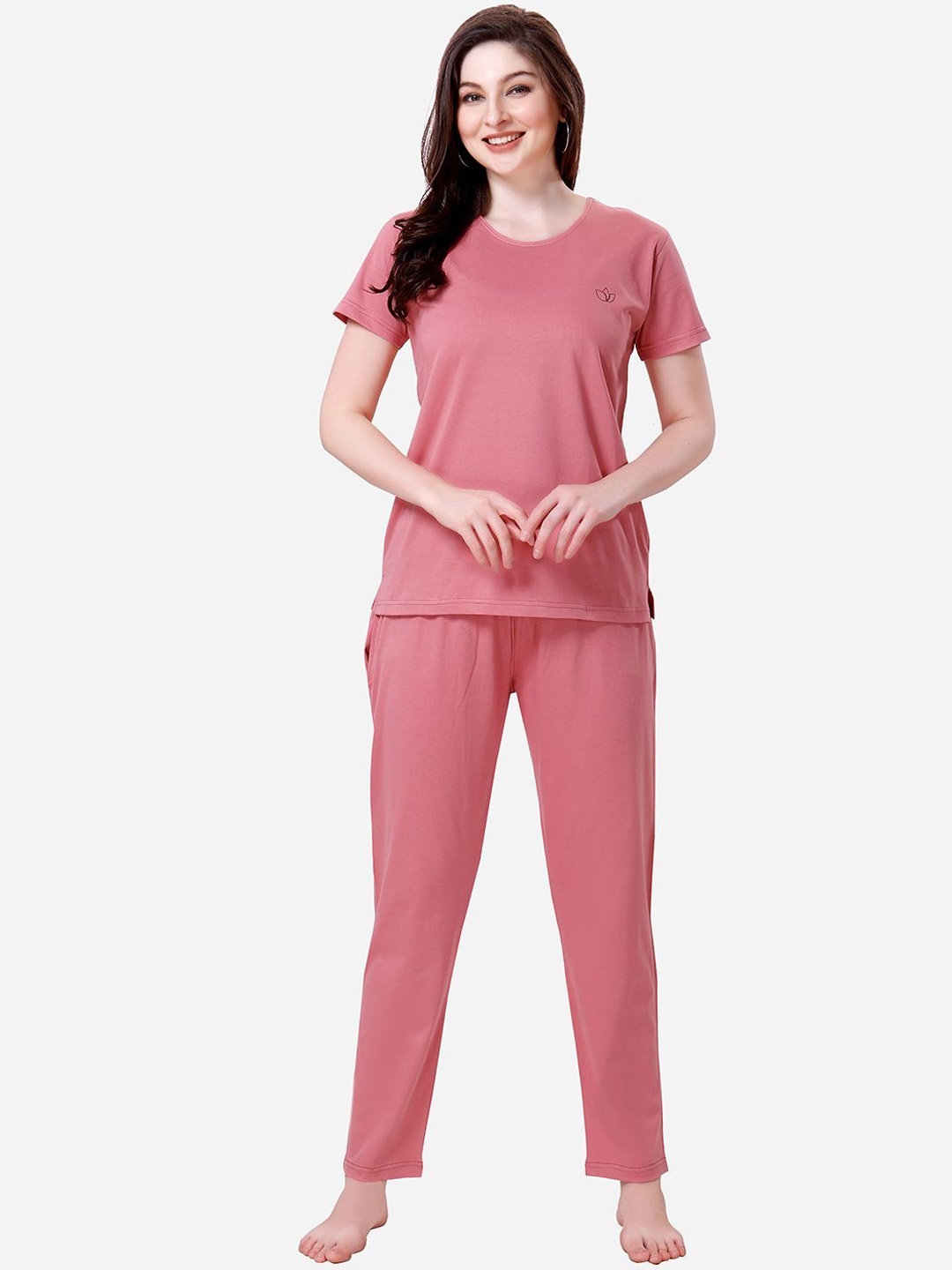 

Lenissa Women Printed Night suit, Pink