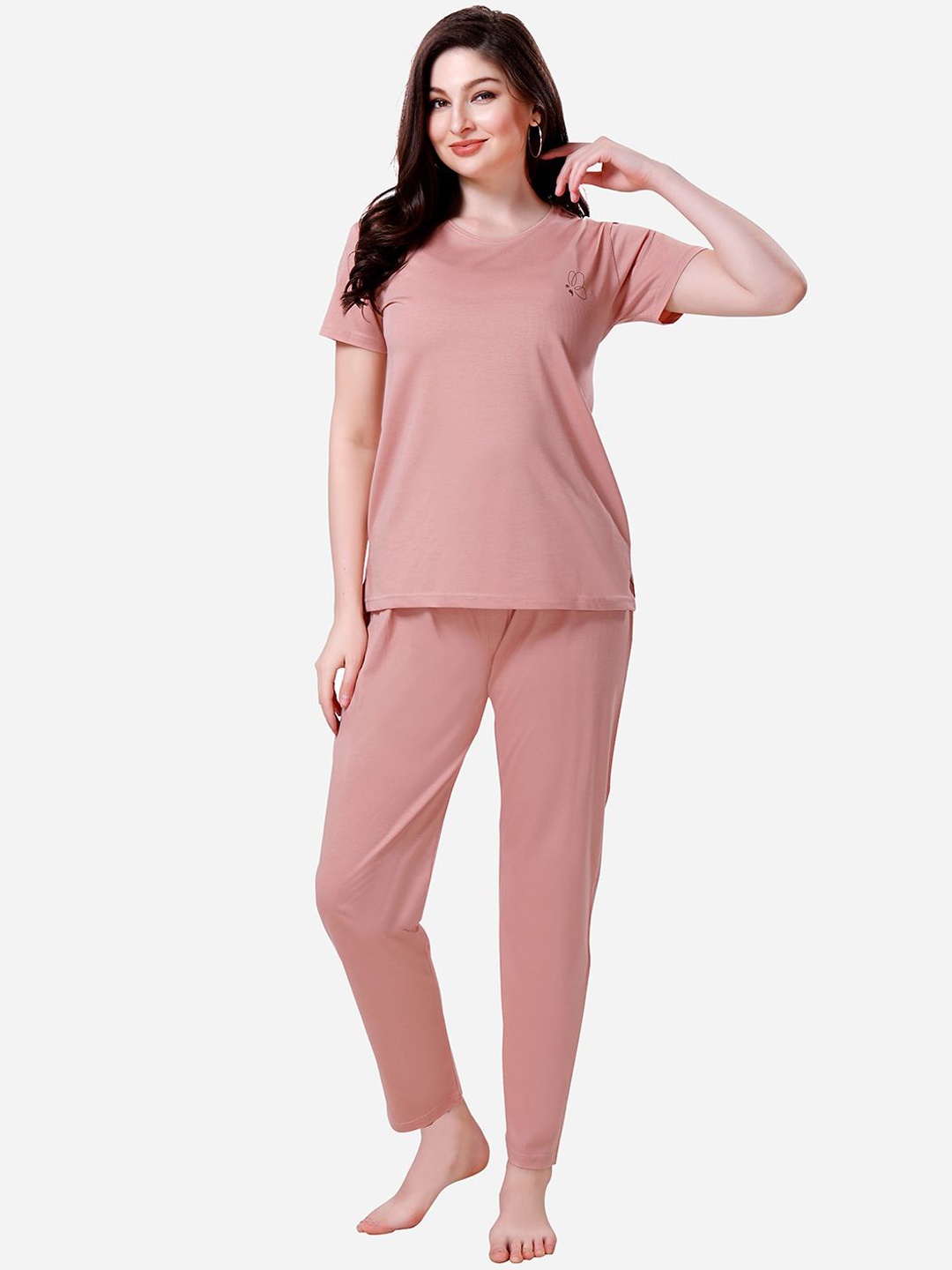

Lenissa Women Night suit, Peach