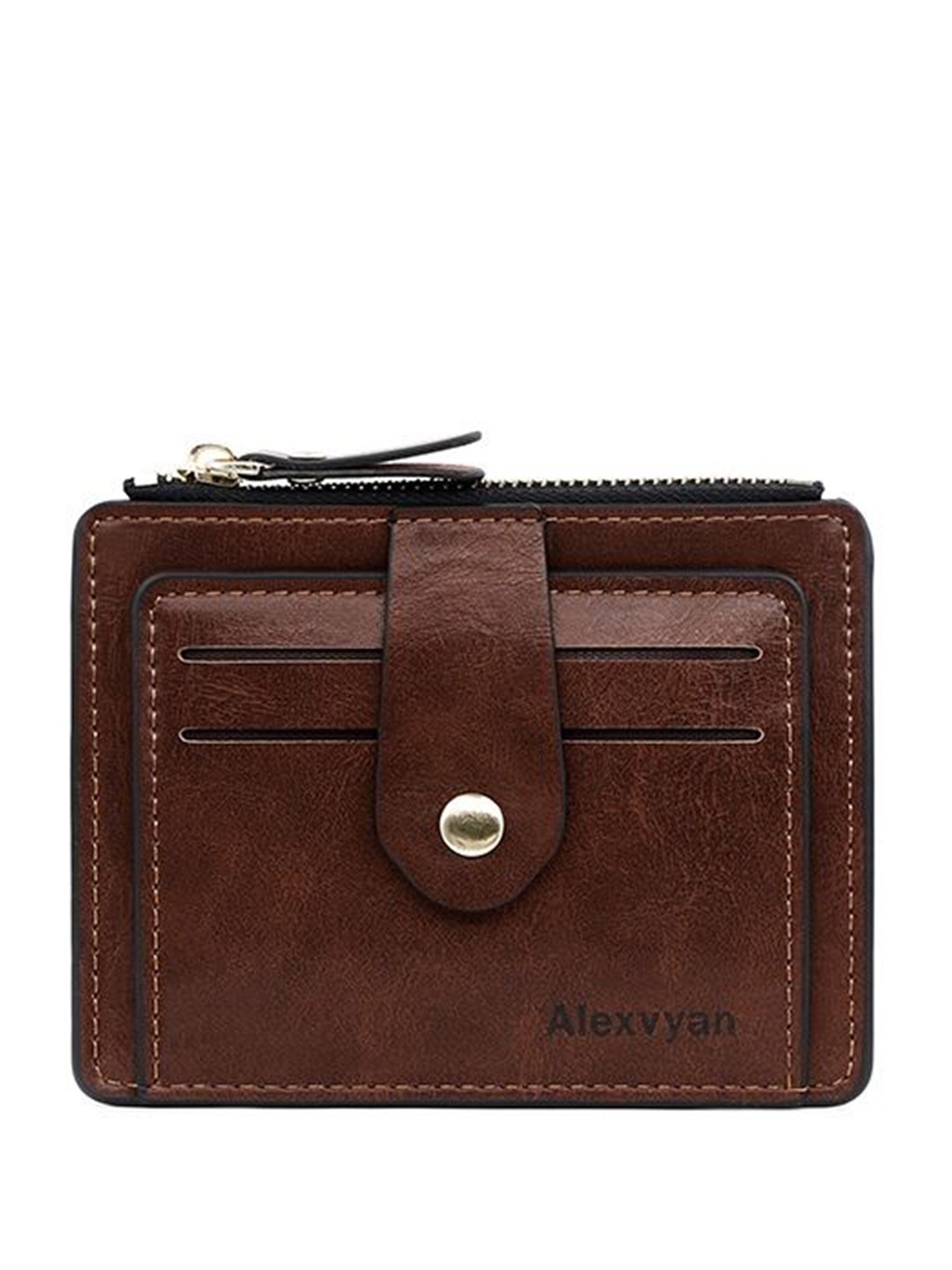

Alexvyan Women PU Card Holder, Brown