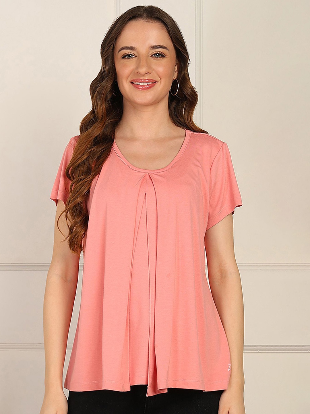 

House Of Zelena Maternity Top, Peach