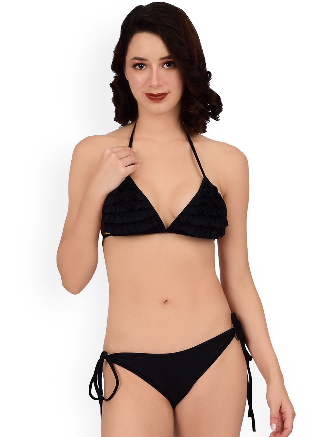 

bare dezire Strapless Bandeau Swim Bikini Set, Black