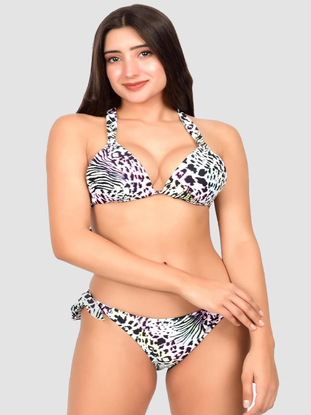 

bare dezire Printed Swim Bikini Set, White