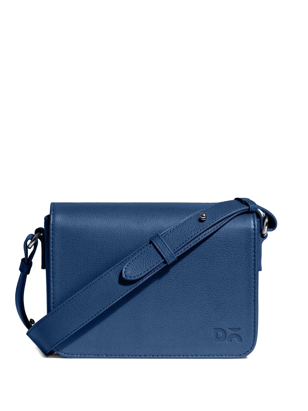 

DailyObjects Structured Sling Bag with Bow Detail, Blue