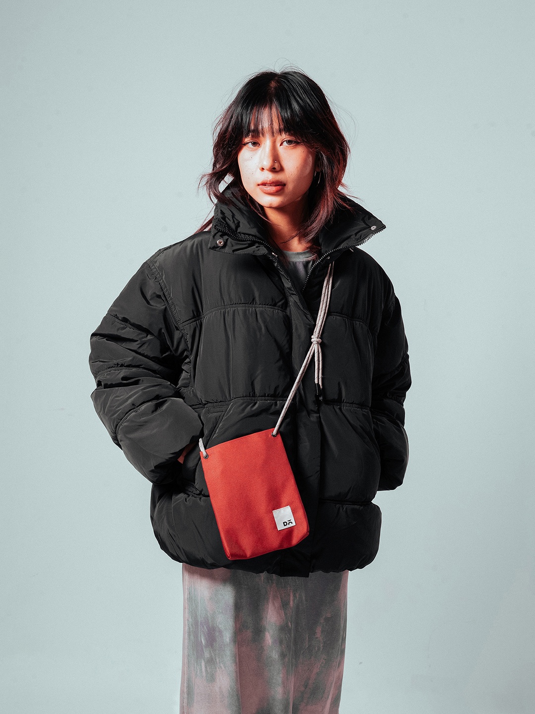 

DailyObjects Oversized Shopper Sling Bag with Cut Work, Red