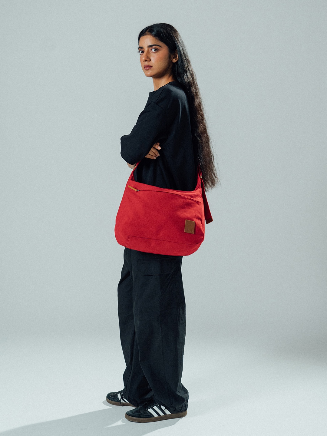 DailyObjects Shopper Shoulder Bag with Bow Detail, Red