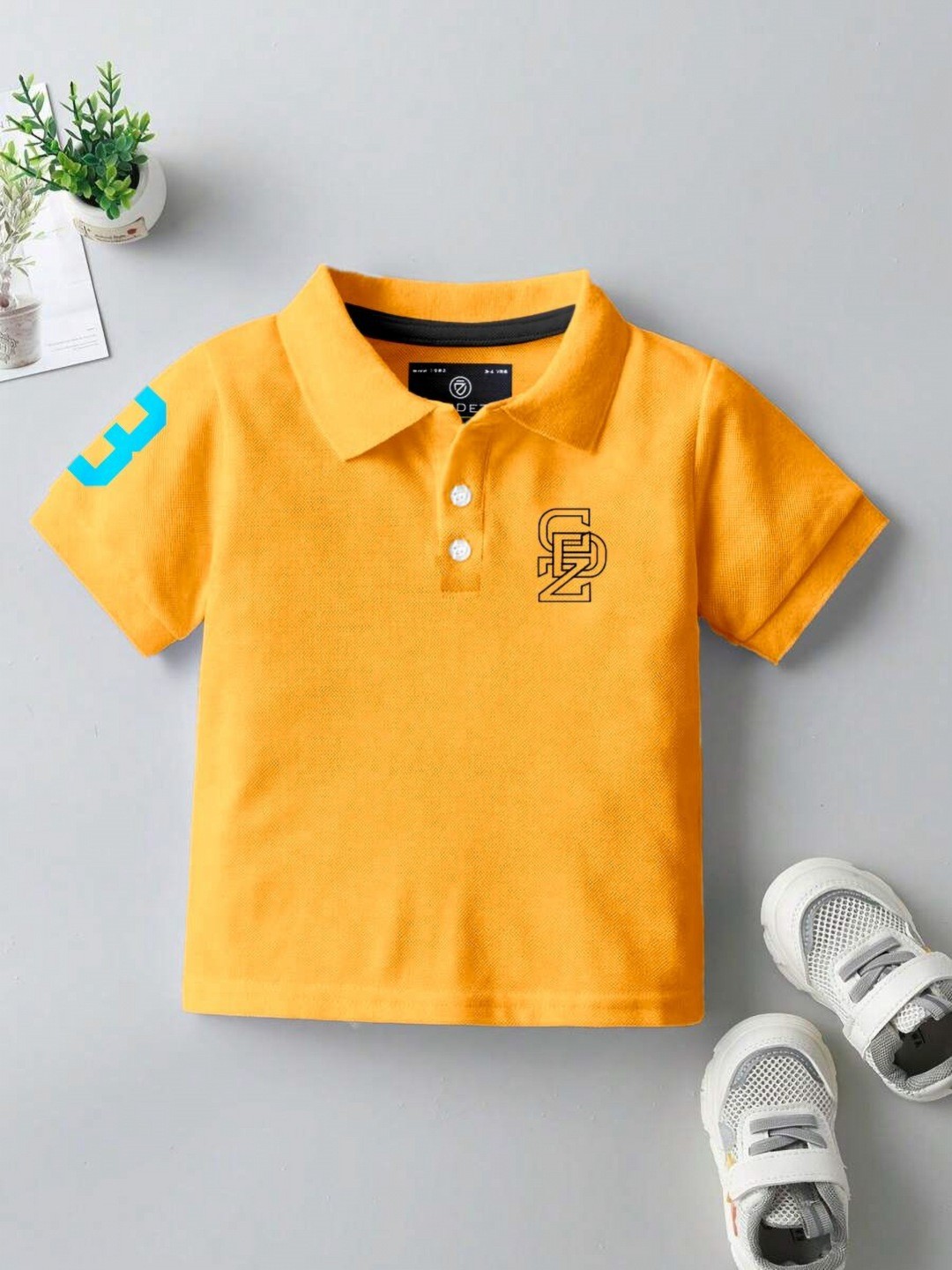 

BAESD Boys Polo Collar T-shirt, Yellow