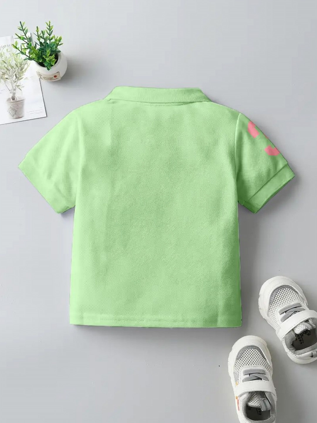 

BAESD Boys Solid Polo Collar T-shirt, Green