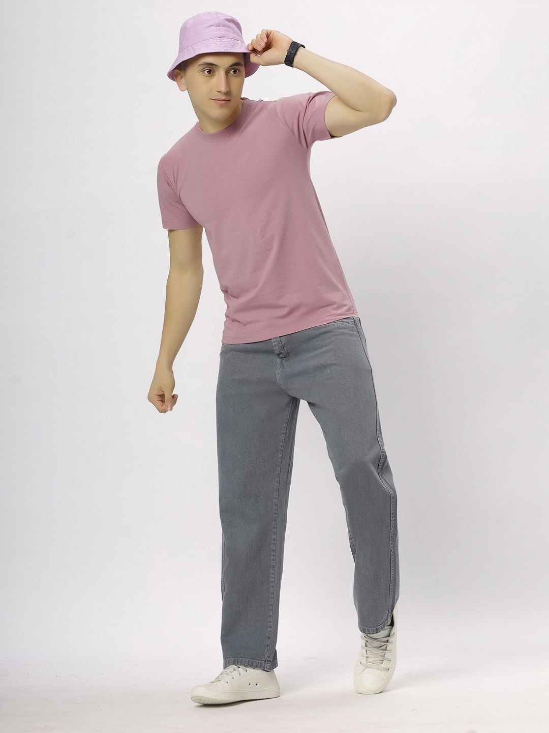 

N AND J Men Pockets T-shirt, Pink