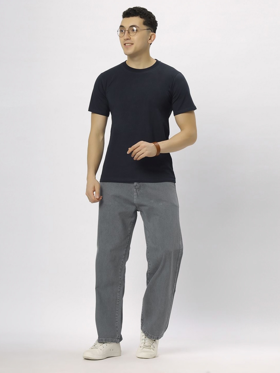 

N AND J Men T-shirt, Navy blue