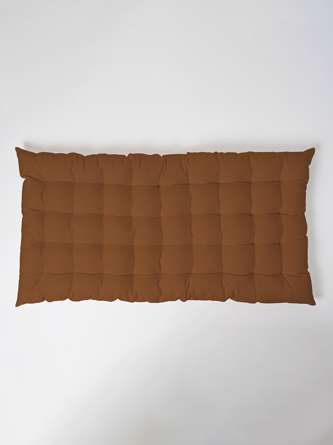 

SKANDA FAB Camel Brown Textured Cotton Floor Cushion