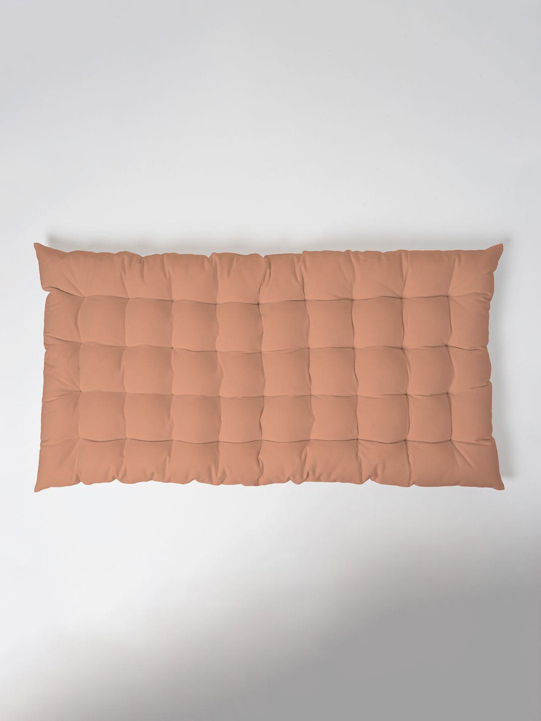 

SKANDA FAB Peach Colored Rectangle Cotton Floor Cushion