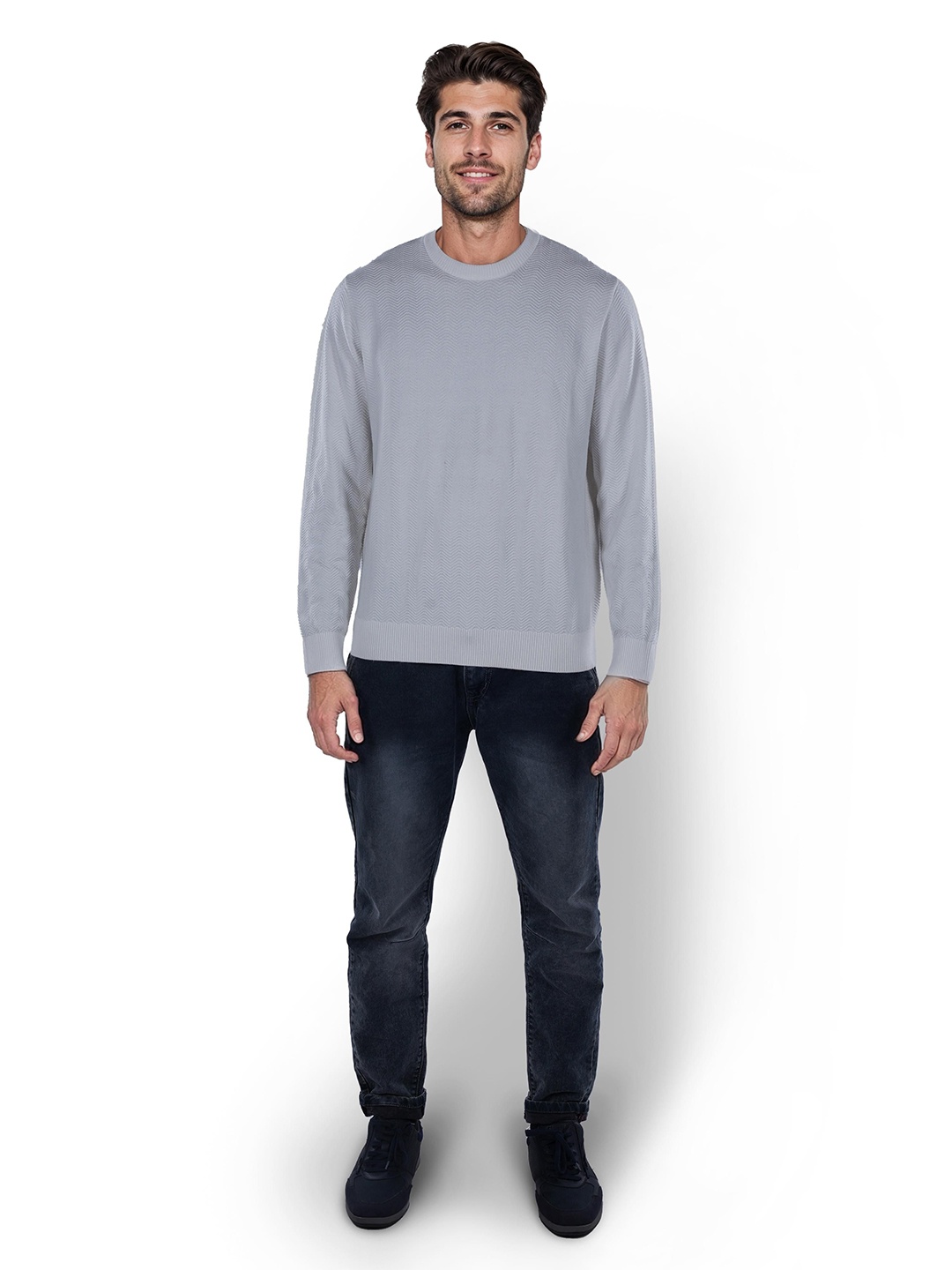 

Celio Men Cable Knit Pullover, Beige