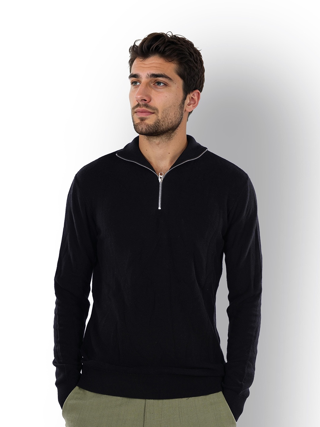 

Celio Men Long Sleeves Pullover, Black