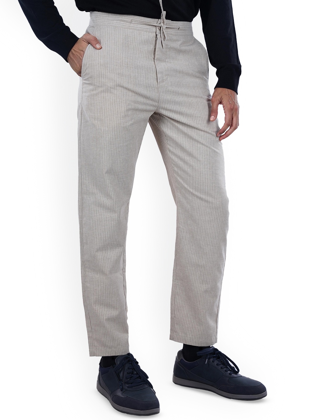 

Celio Men Slim Fit Trousers, Beige