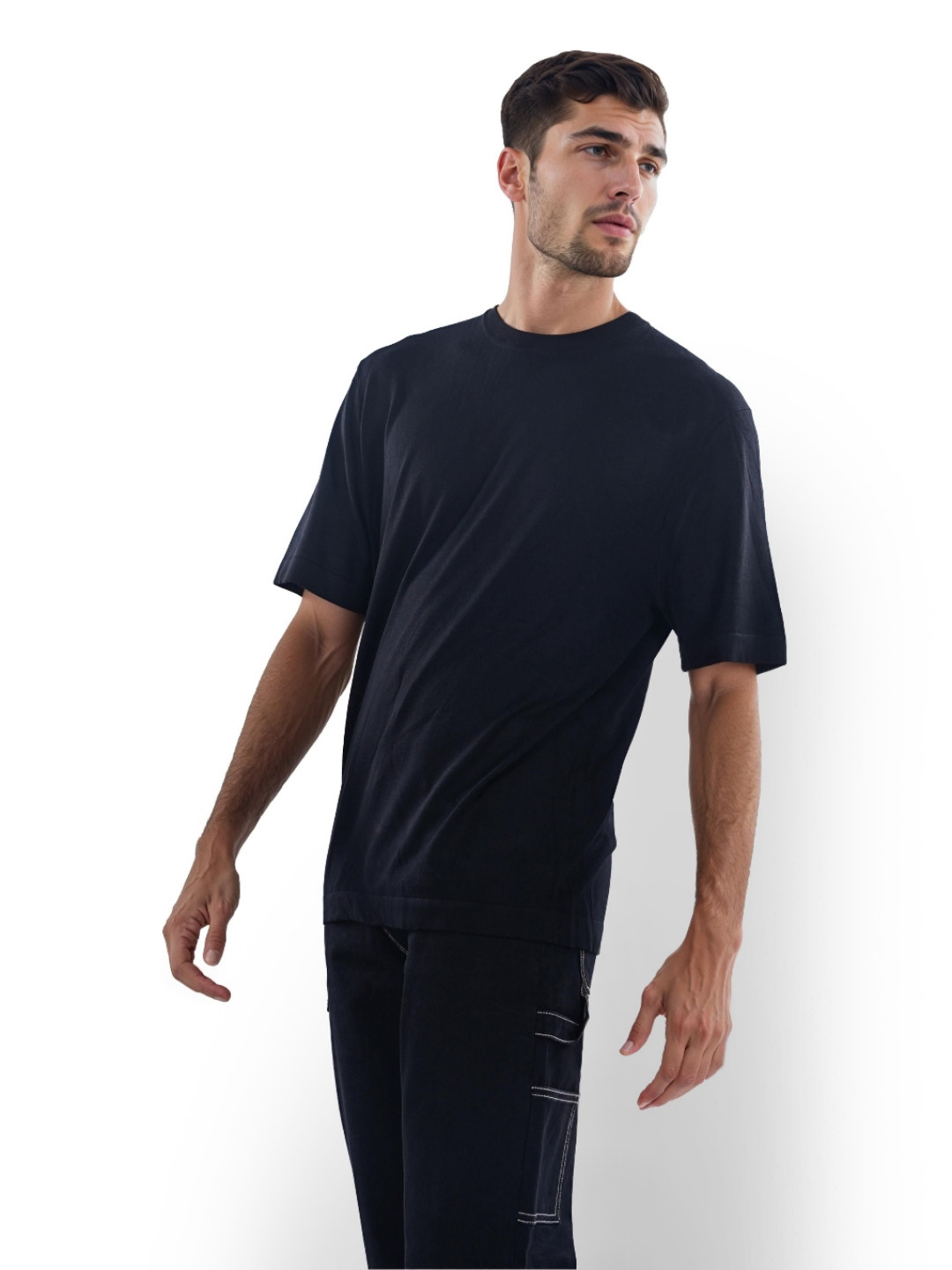 

Celio Round Neck T-shirt, Black