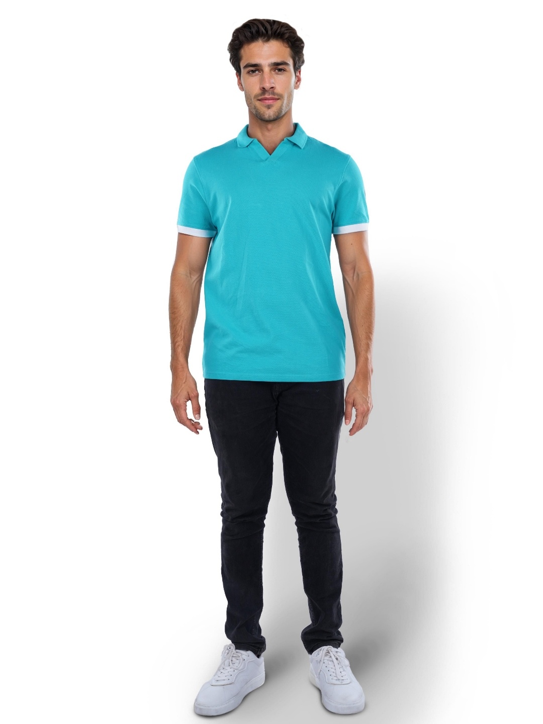 

Celio Polo Collar T-shirt, Blue