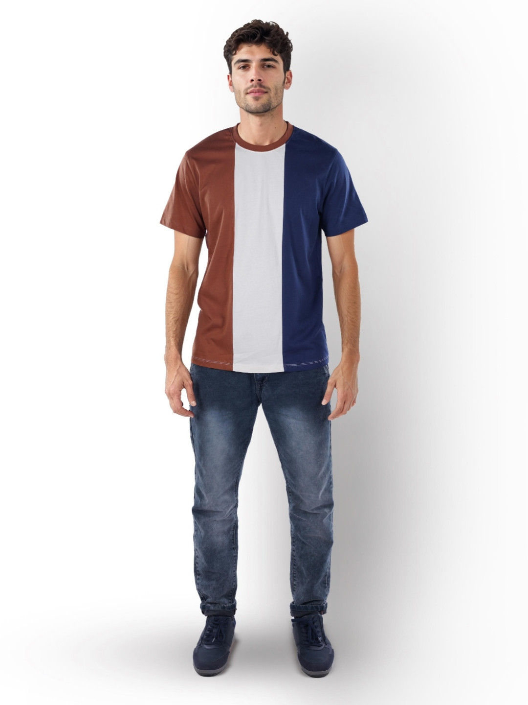 

Celio Colourblocked T-shirt, Navy blue