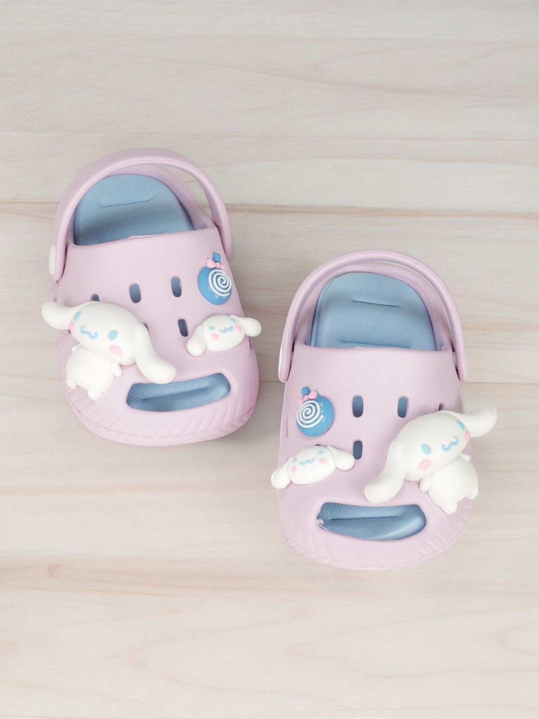 

Lil Lollipop Kids Rabbit Applique Anti-Slip Clogs, Mauve