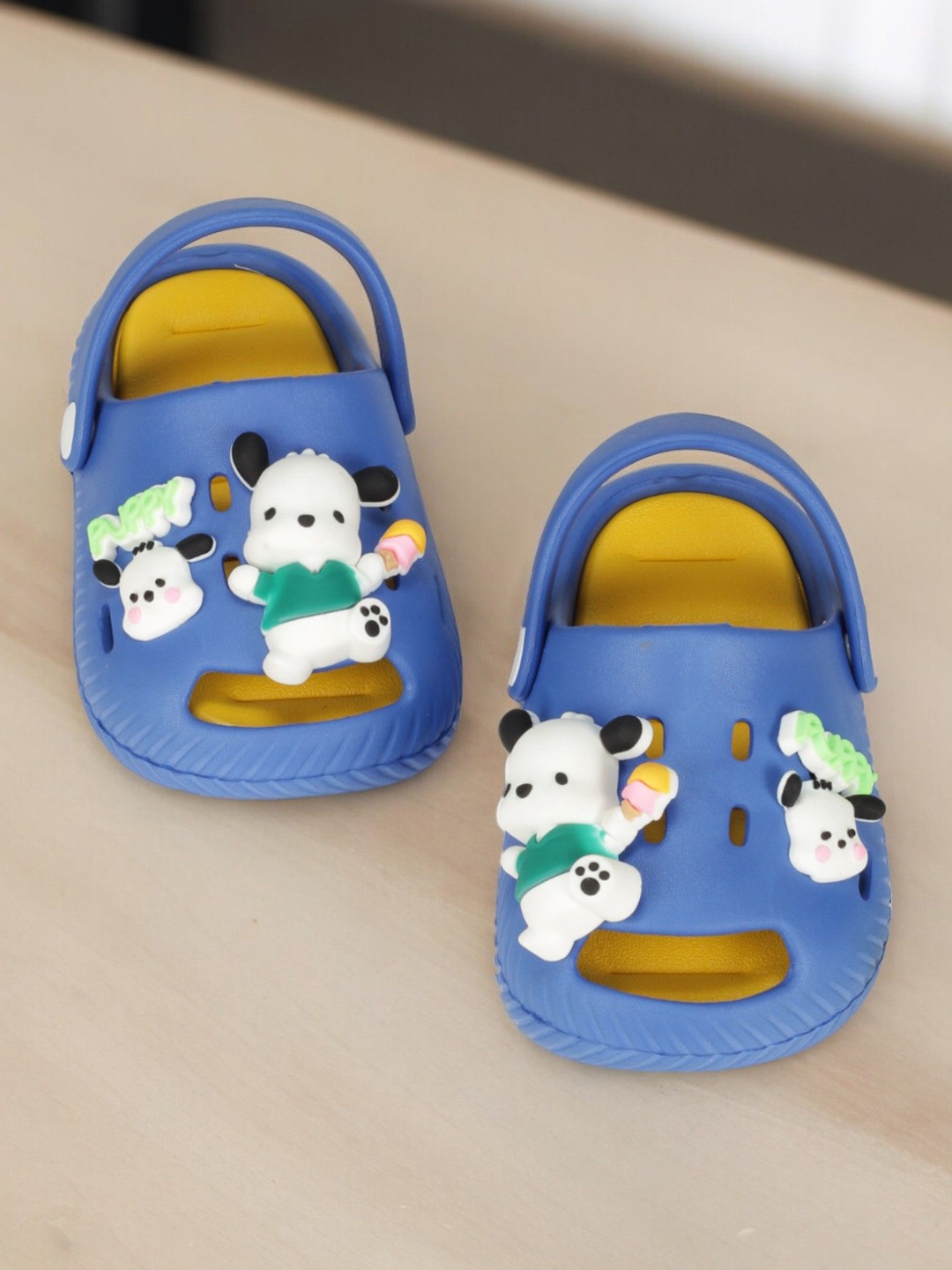 

Lil Lollipop Kids Self Design Anti-Slip Clogs, Navy blue
