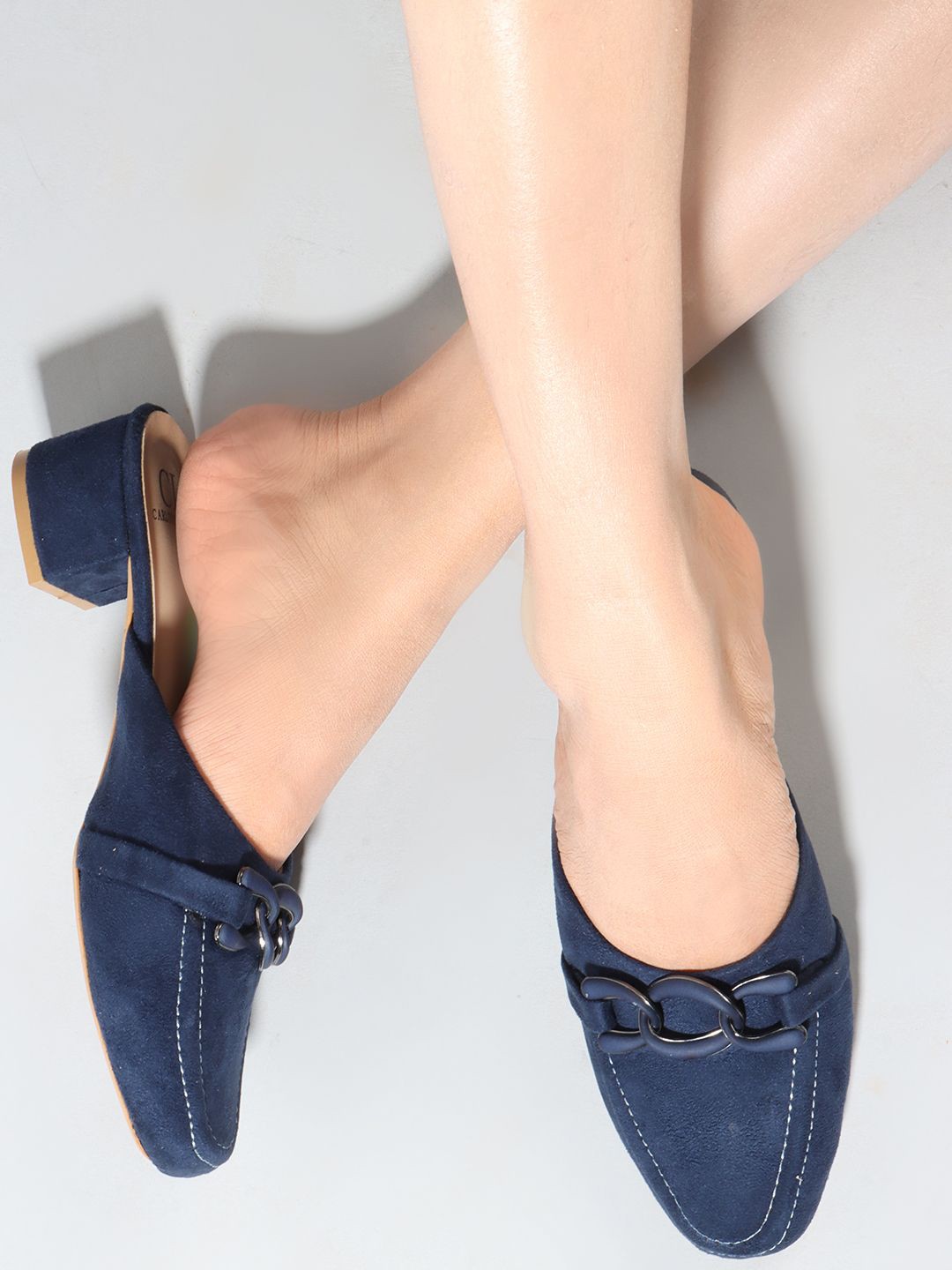 

Carlton London Block Pumps With Bows, Blue