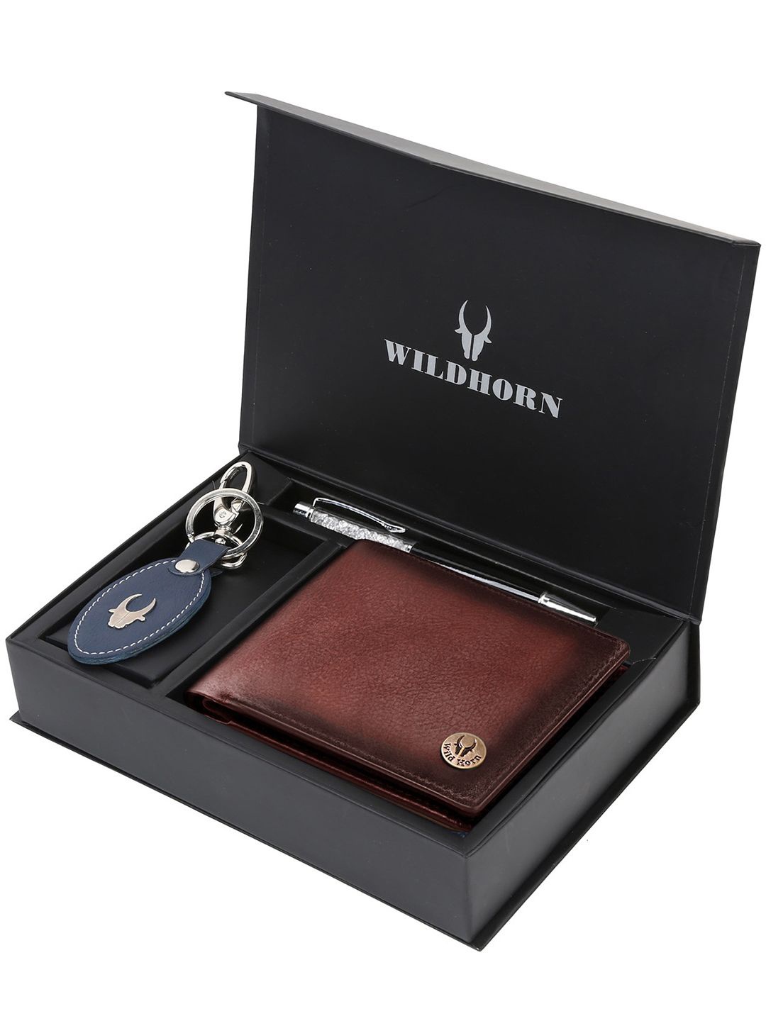 

WildHorn Men Accessory Gift Set, Brown