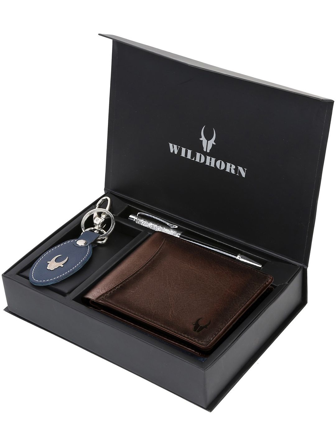 

WildHorn Men Accessory Gift Set, Brown