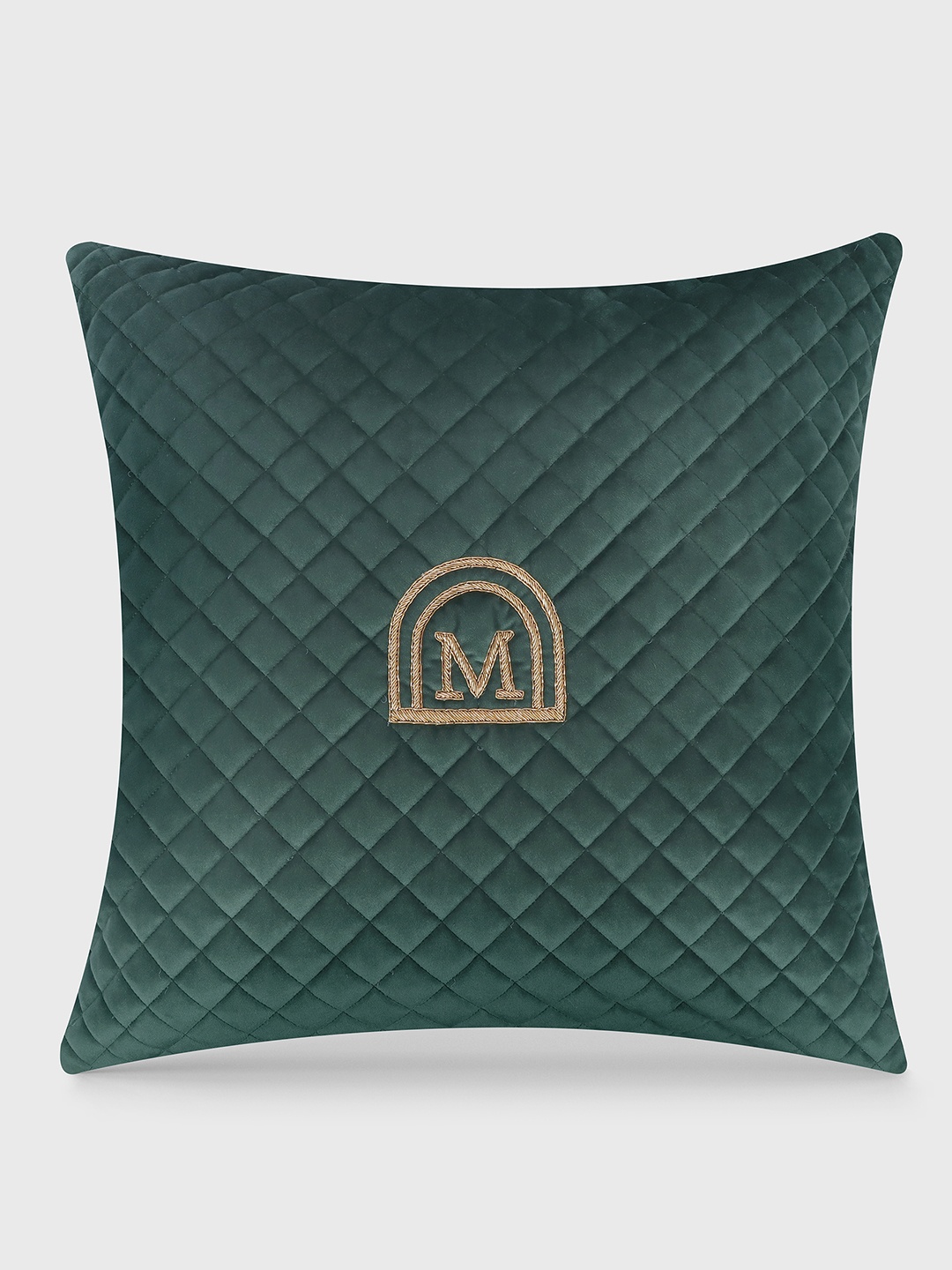 

Mirooh Green Cotton Pre-Filled Cushion