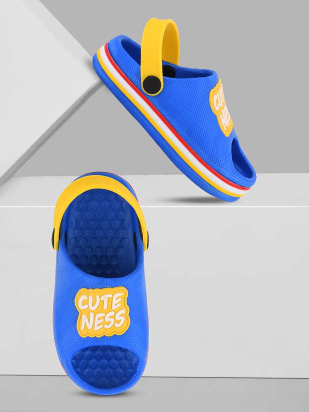 

Smartots Kids Printed Rubber Clogs, Blue