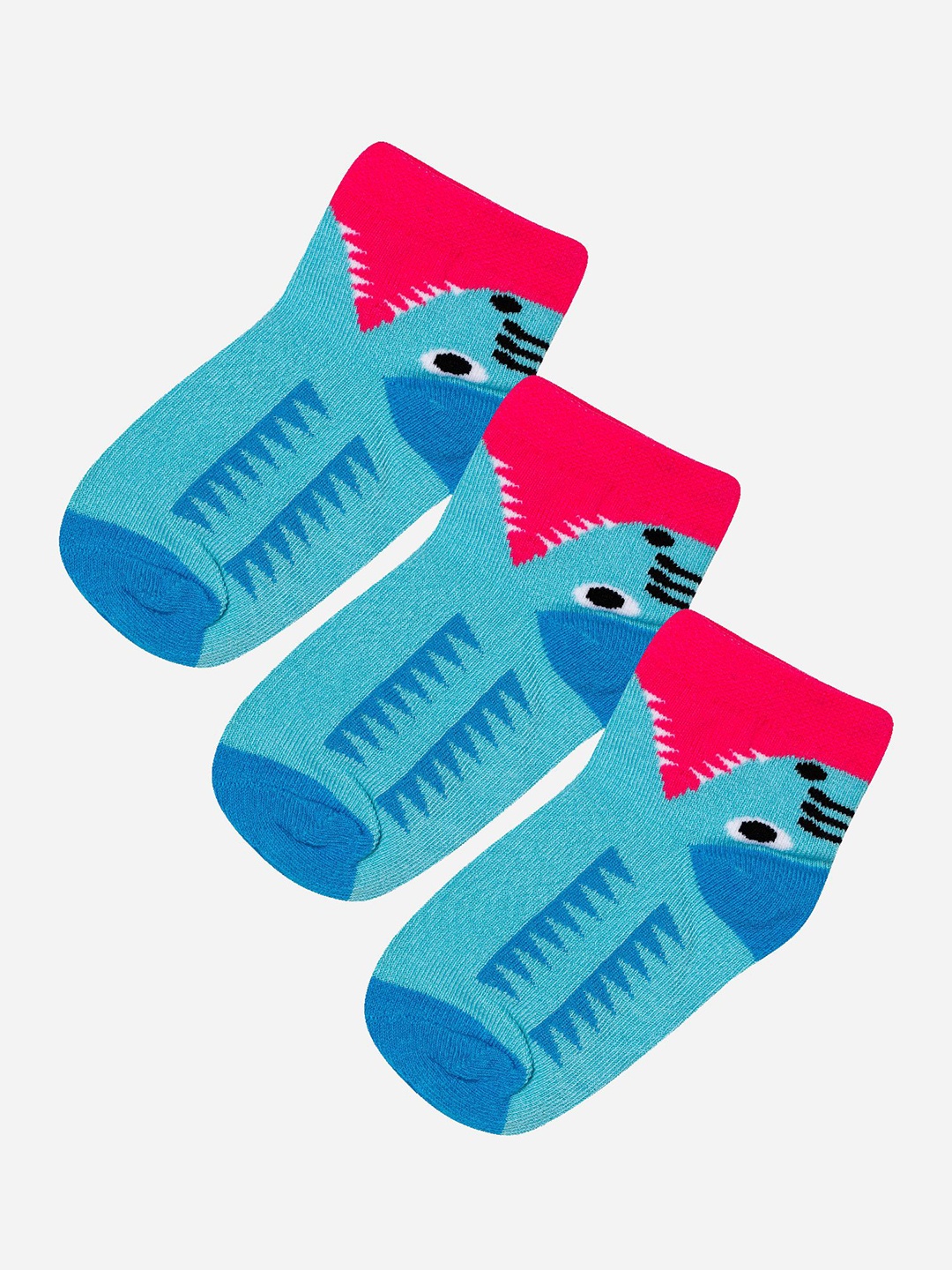 

Bodycare Girls Pack Of 3 Patterned Ankle Length Socks, Pink