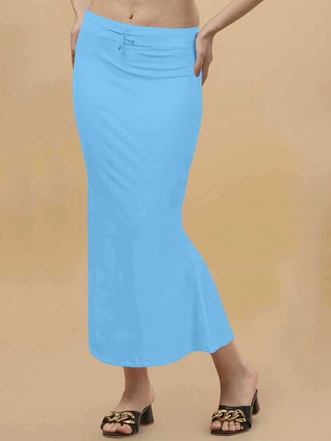 

Selvia Saree Shapewear With Full Elastic, Blue