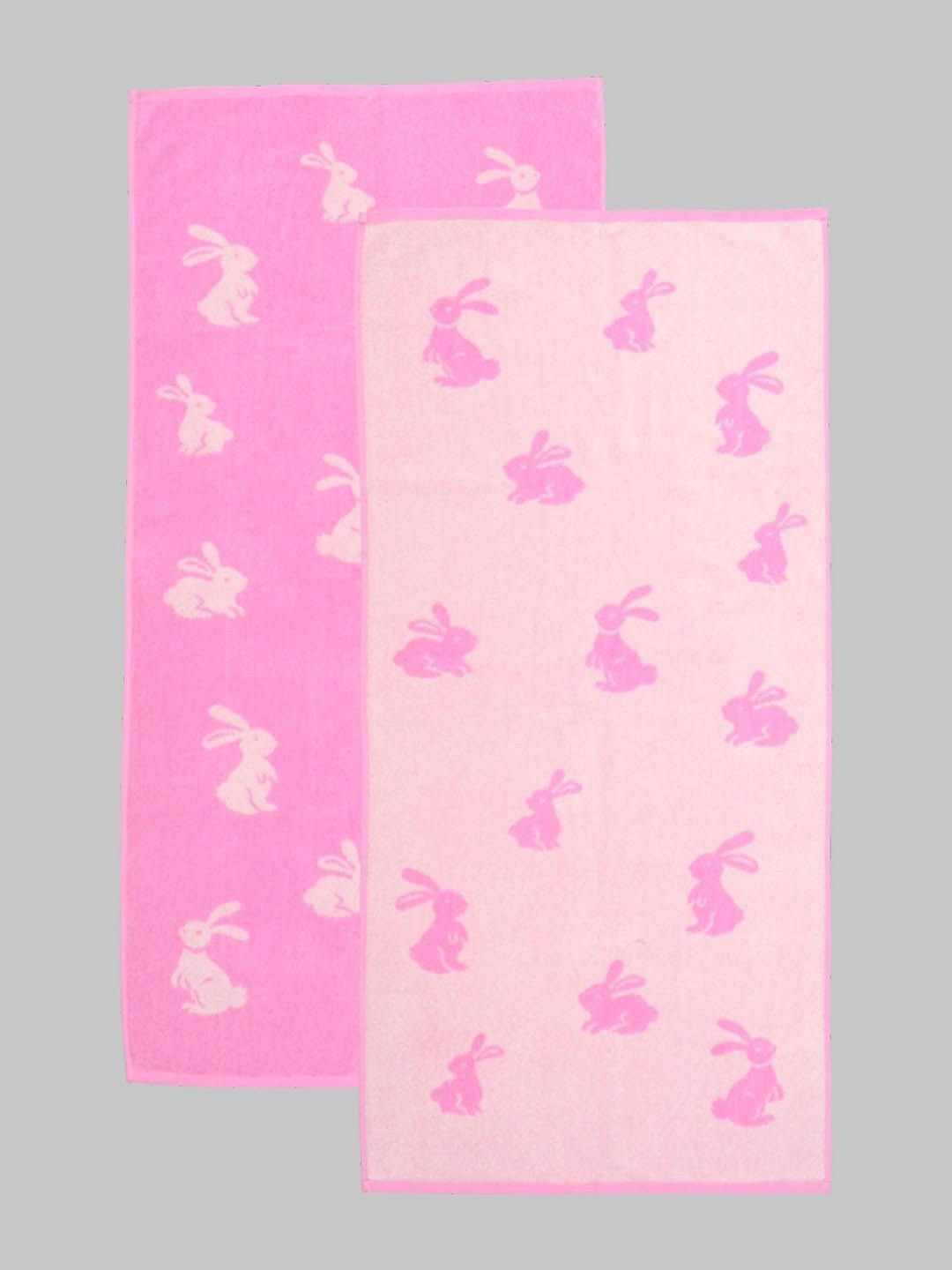 

Ramraj Pink Printed Cotton 600 GSM Bath Towel