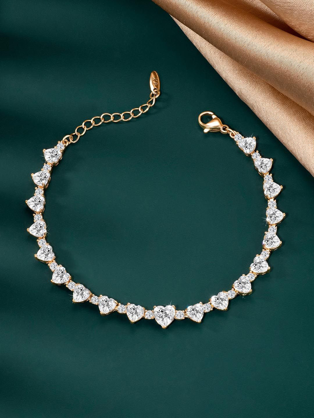 

Peora Gold-Plated Cubic Zirconia Wraparound Bracelet