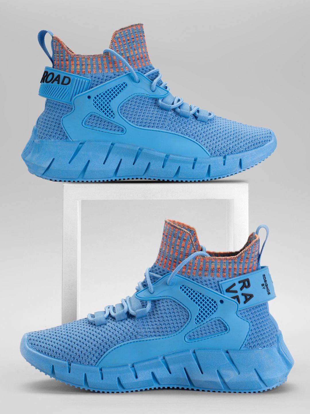 

RapidBox Men Woven Design Sneakers, Blue