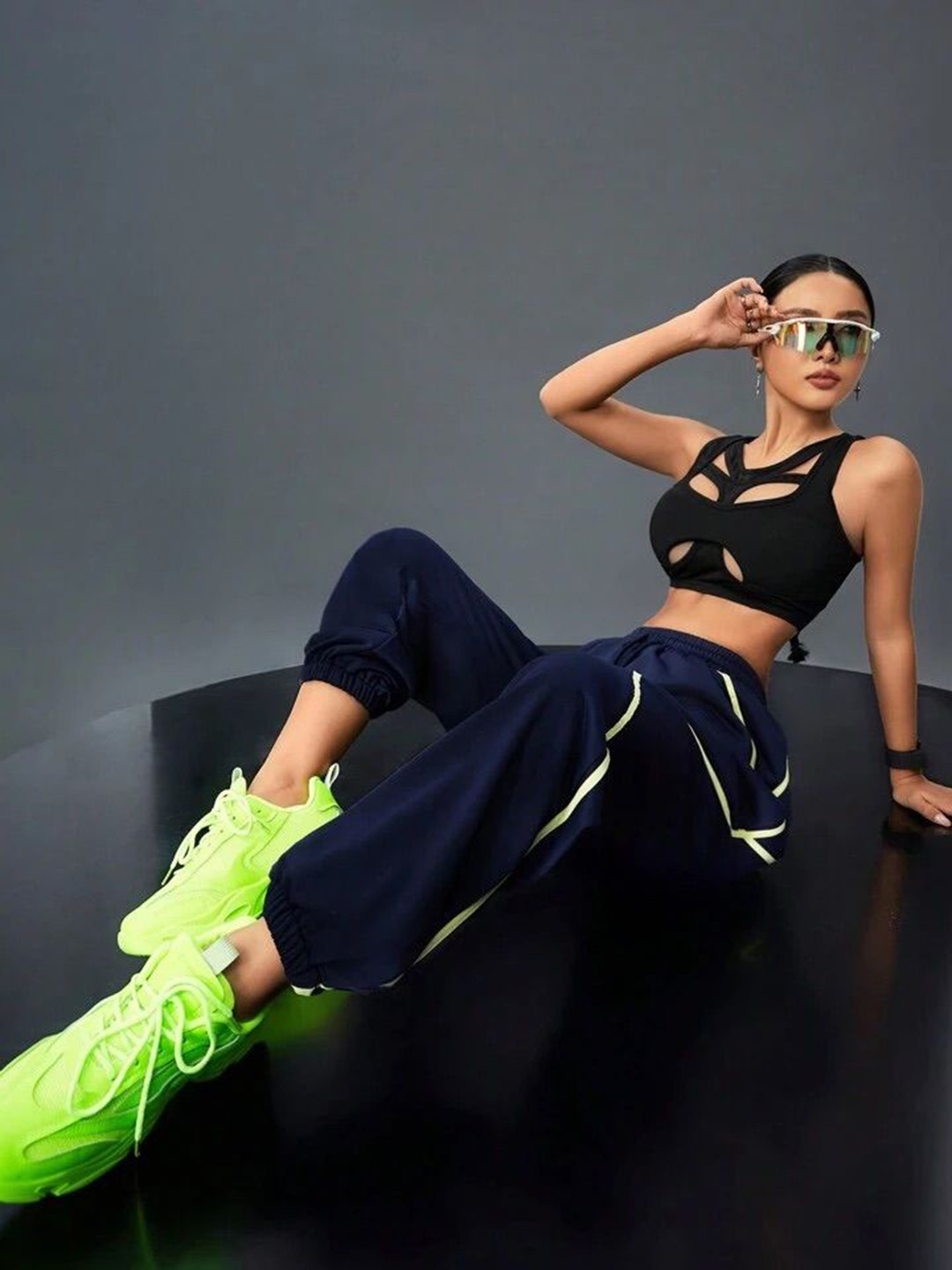 

TABADTOD Women Relaxed Loose Fit Joggers, Navy blue