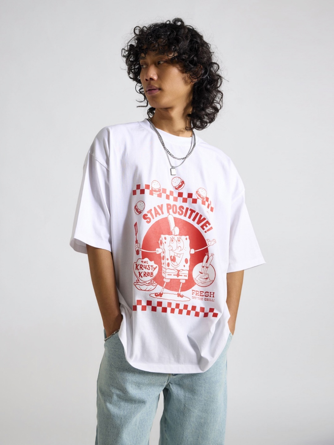 

THE CLOTHING FACTORY Men Typography Printed T-shirt, White