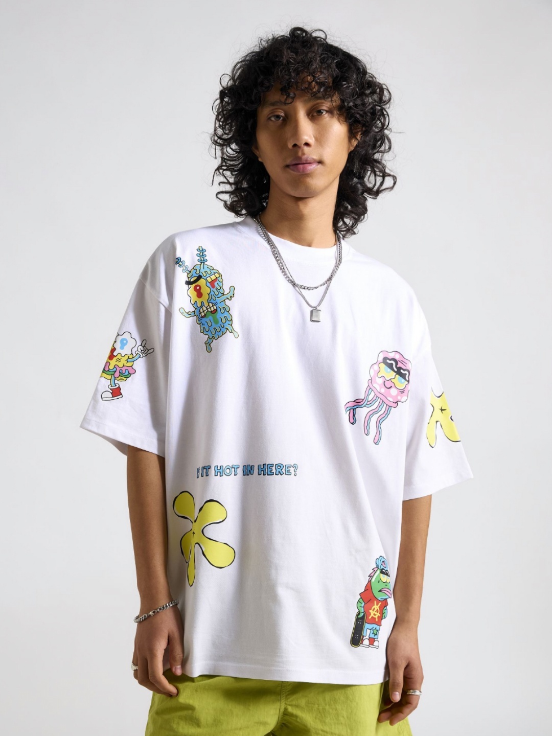 

THE CLOTHING FACTORY Men Printed T-shirt, White