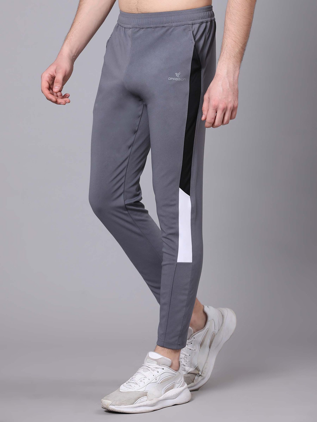 

Dpassion Men Mid Rise Track Pants, Grey
