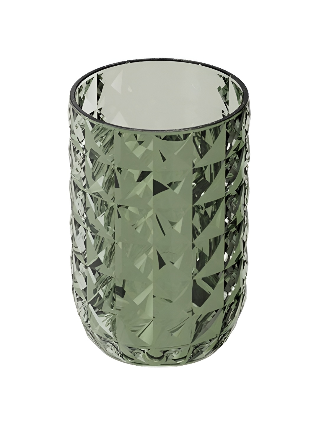 

Kuber Industries Green Checked Matte Toothbrush Cup Holder
