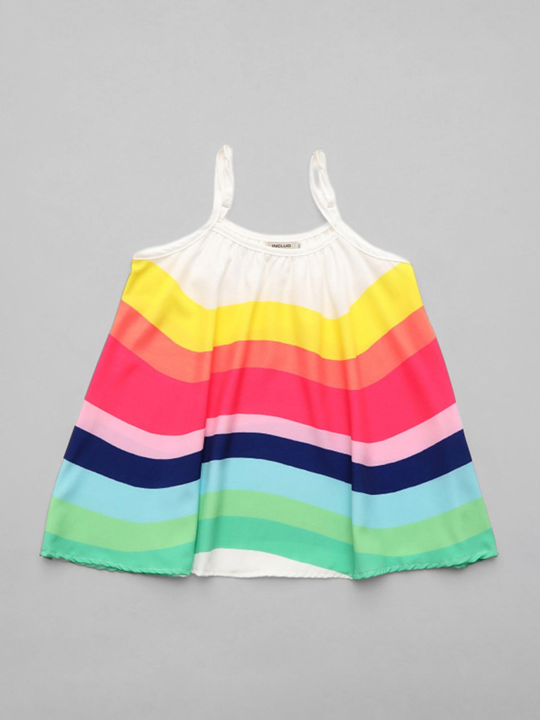 

INCLUD Rainbow Printed A-Line Dress, Multi