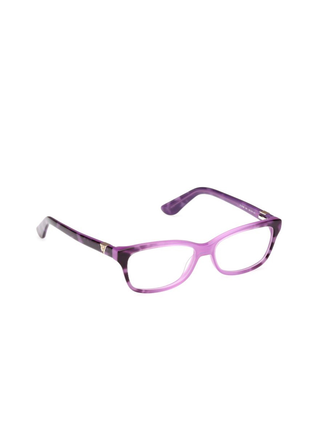 

GUESS Women Abstract Printed Full Rim Rectangle Frames, Purple