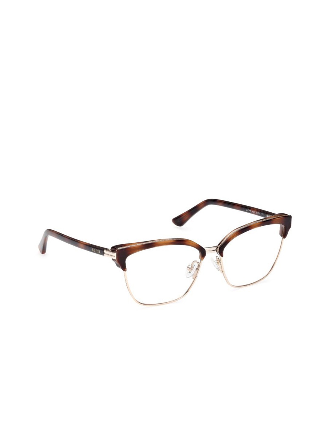

GUESS Women Abstract Full Rim Round Frames, Brown