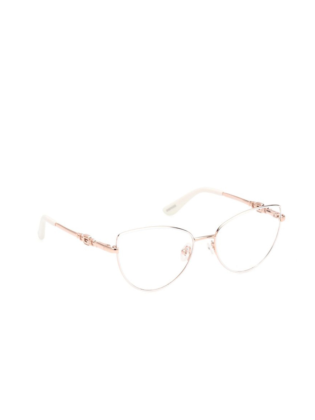 

GUESS Women Full Rim Cateye Frames, Transparent