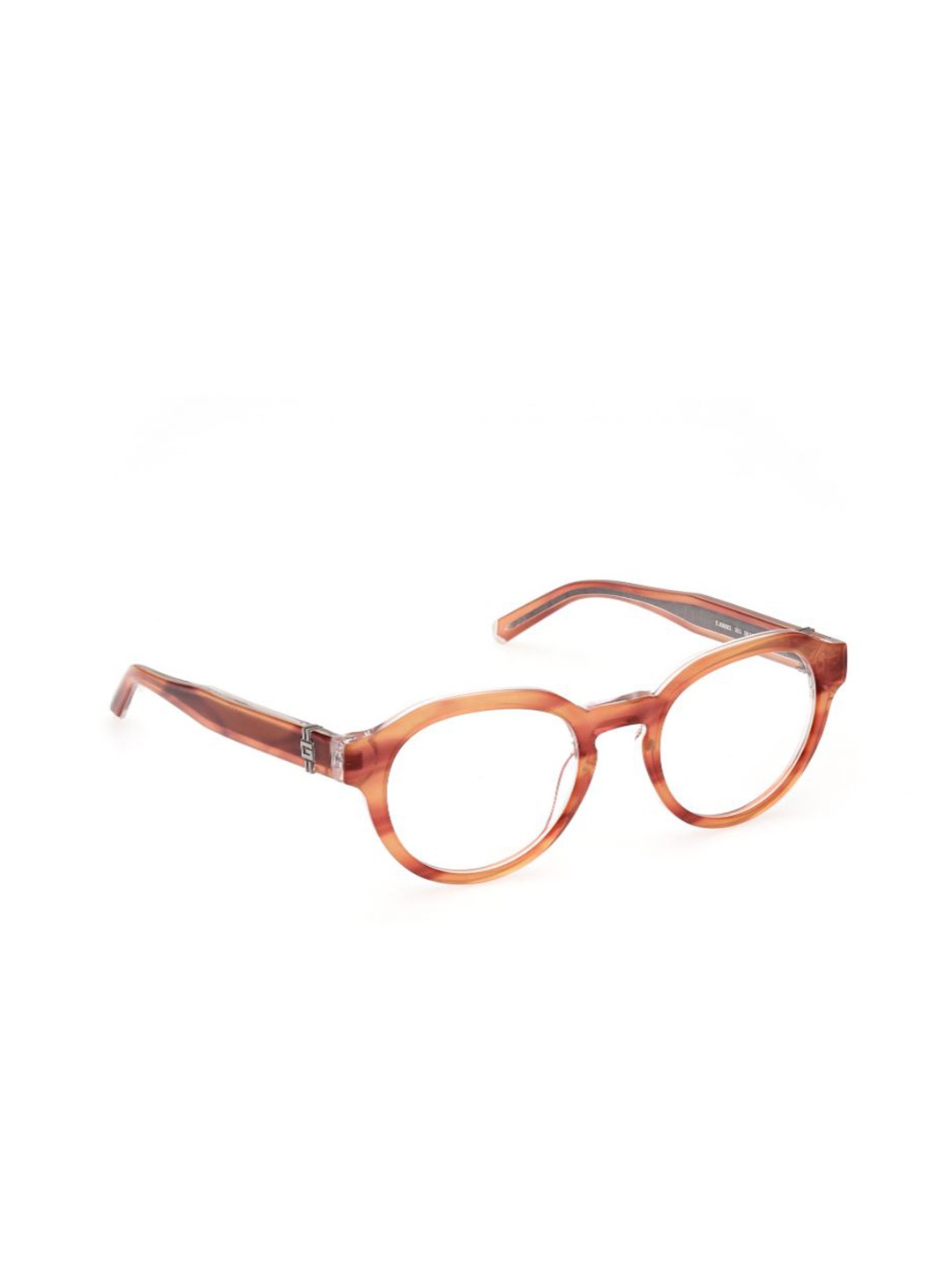 

GUESS Men Full Rim Round Frames, Brown