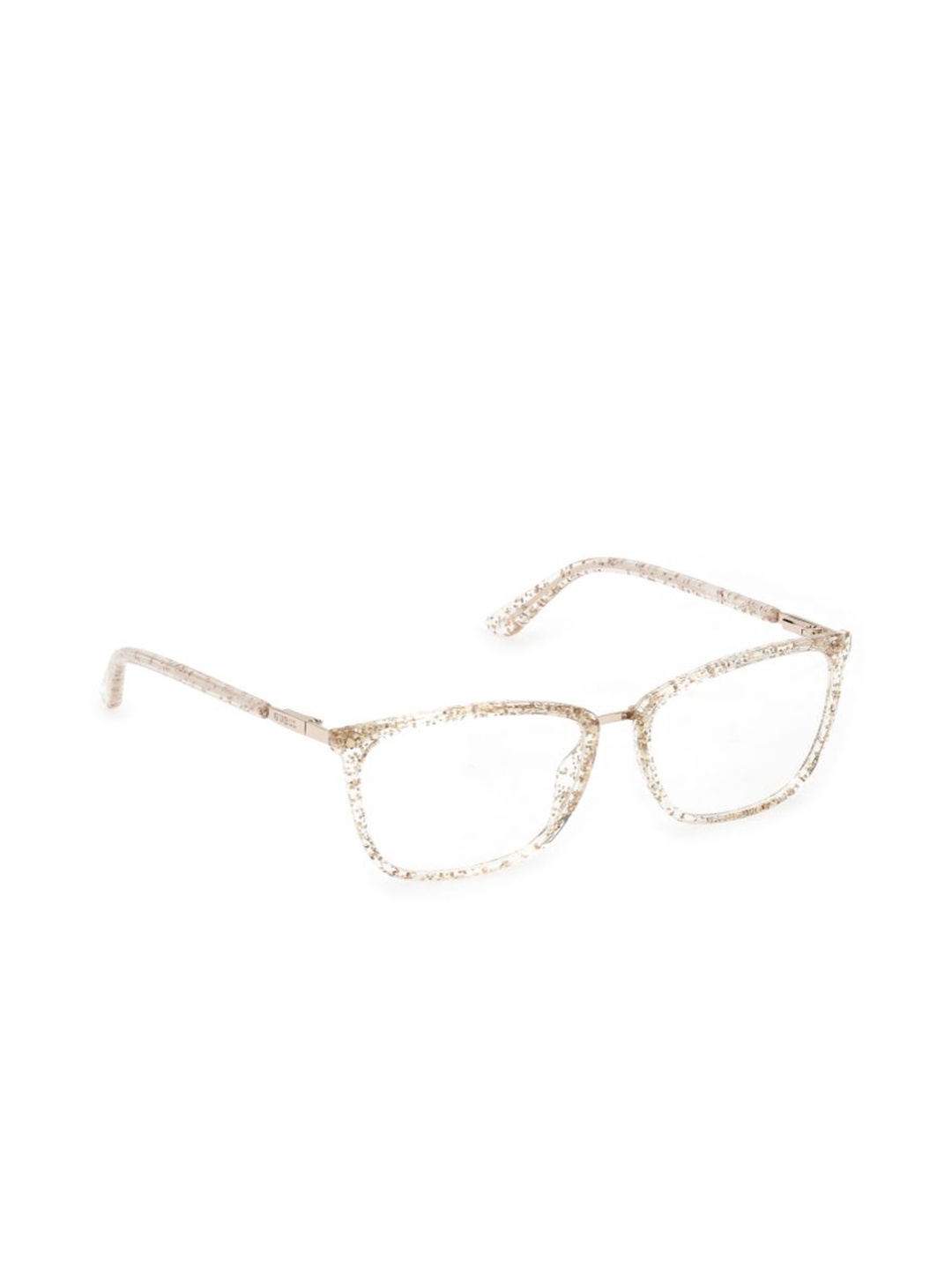 

GUESS Women Abstract Full Rim Rectangle Frames, Gold