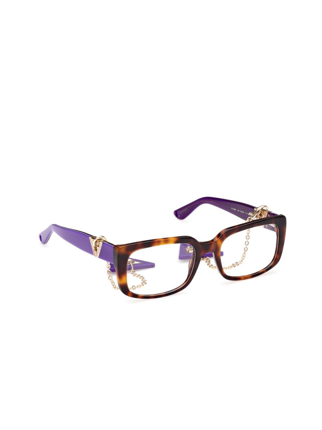

GUESS Women Abstract Printed Full Rim Rectangle Frames, Black