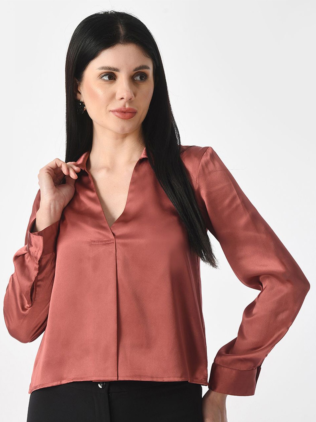 

Tushita Satin Top, Pink