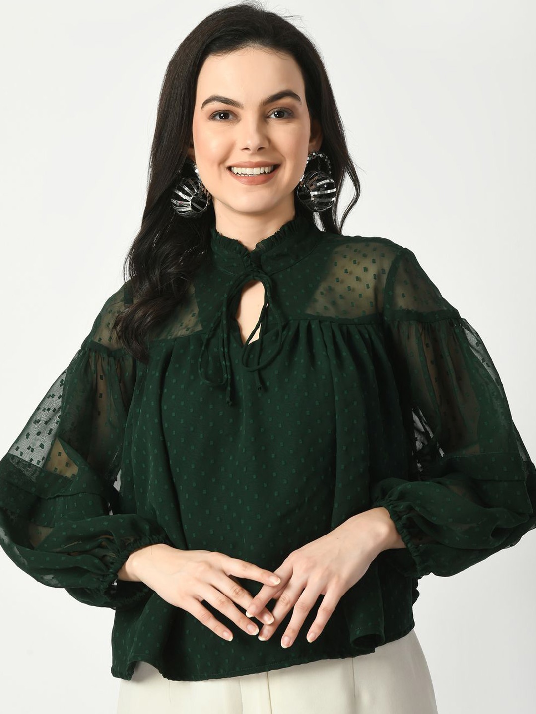 

Tushita Boxy Top, Green